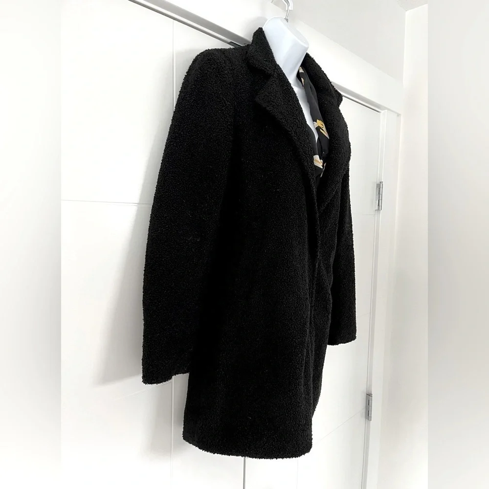 Maccs ❤️ the label/ Sherpa Teddy jacket/ Snap buttons/ Oversized/ Size US XS - Picture 8 of 12